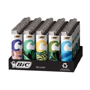 BIC Ecolutions Maxi Pocket Lighter, Ecofriendly Candle Lighters, 55% Recycled Metal and 30% Carbon Offset