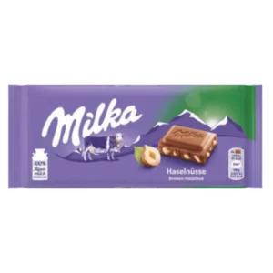 Milka Broken Hazelnut Chocolate Bar